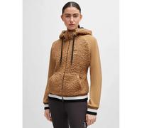 Boss Equestrian Zip Hoodie Damen Riva Teddy Hybrid HW 2024 Kapuzenjacke Camel S | kavalio - für mich und mein Pferd