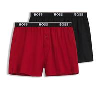 BOSS Pyjama-Shorts aus Baumwolle - Style 2P Boxer Shorts EW, 50545913 Rot S