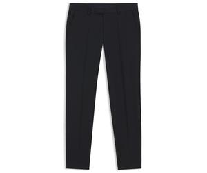 BOSS Fein gemusterte Slim-Fit Hose aus Stretch-Wolle - Style H-George-263, 50567486 Dunkelblau 110
