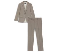 BOSS Fein gemusterter Slim-Fit Zweiteiler aus Stretch-Gewebe - Style H-Huge-2Pcs-253, 50557252 Beige 102