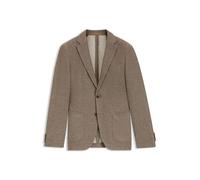BOSS Fein gemustertes Slim-Fit Sakko aus Baumwolle - Style L-Heston-J-2PP-253, 50555524 Beige 50