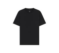 BOSS Fein gemustertes T-Shirt aus merzerisierter Baumwolle - Style H-Thompson 432, 50534030 Schwarz L