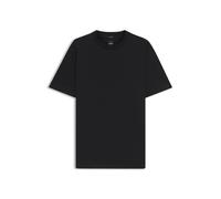 BOSS Fein gemustertes T-Shirt aus merzerisierter Baumwolle - Style H-Thompson 432, 50534030 Schwarz XL