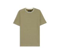 BOSS Herren T-Shirt aus Seide und Baumwolle L-TESAR, khaki, Gr. XL