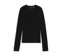 BOSS Feinstrickpullover mit Strickstruktur - Style C_Fasilea, 50543960 Schwarz S