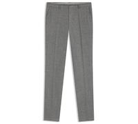 BOSS Filigran gemusterte Slim-Fit Hose aus Schurwolle - Style C-Genius-253, 50551584 Silber 52