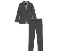 BOSS Filigran gemusterter Slim-Fit Anzug aus Stretch-Gewebe - Style H-Huge-2Pcs-253, 50546087 Grün 44