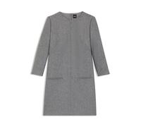 BOSS Flanell-Kleid mit Leistentaschen - Style Dinderan, 50555416 Grau 38