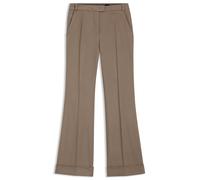 BOSS Flared-Fit Hose aus Stretch-Gabardine - Style Talia5, 50564488 Braun 32