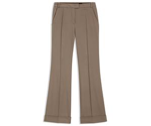 BOSS Flared-Fit Hose aus Stretch-Gabardine - Style Talia5, 50564488 Braun 36
