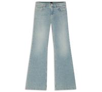 Weite Jeans BOSS ORANGE "SOFT BOOTCUT 2.0 Premium Damenmode", Damen, Gr. 30, Länge 32, medium blau 420, Denim/Jeans, Obermaterial: 86% Baumwolle, 13% Hanf, 1% Elasthan, unifarben, weit lang, Jeans, Fl