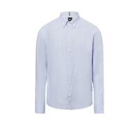 BOSS Freizeithemd aus Leinen-Anteil Herren Regular Fit Leinen hellblau, L