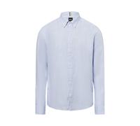 BOSS Freizeithemd aus Leinen-Anteil Herren Regular Fit Leinen hellblau, XL