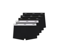BOSS Fünfer-Pack eng anliegende Boxershorts aus Stretch-Baumwolle mit kurzem Bein und Logos am Bund - Style Trunk 5P Essential, 50475275 Schwarz S