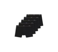 BOSS Fünfer-Pack eng anliegende Boxershorts aus Stretch-Baumwolle mit Logo-Bund - Style BoxerBr 5P Essential, 50570055 Schwarz XXL