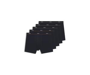 BOSS Fünfer-Pack eng anliegende Boxershorts aus Stretch-Baumwolle mit Logo-Bund - Style BoxerBr 5P Essential, 50570055 Dunkelblau XXL