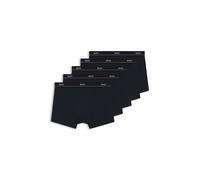 BOSS Fünfer-Pack eng anliegende Boxershorts mit kurzem Bein aus Stretch-Baumwolle mit Logos am Bund - Style Trunk 5P Essential, 50558446 Dunkelblau S
