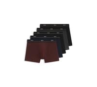 BOSS Fünferpack Boxershorts aus Stretch-Baumwolle - Style BoxerBr 5P Essential, 50570055 Blau / Rot / Schwarz M