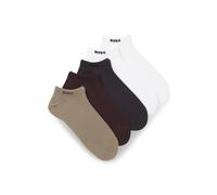BOSS Fünferpack Sneakers-Socken aus Baumwoll-Mix mit Branding - Style 5P AS Uni CC, 50493197 Beige / Braun / Schwarz / Weiß 43-46