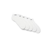 BOSS Fünfer-Pack Sneakers-Socken aus Baumwoll-Mix mit Branding - Style 5P AS Uni CC, 50493197 Weiß 39-42