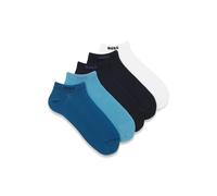 BOSS Fünferpack Sneakers-Socken aus Baumwoll-Mix mit Branding - Style 5P AS Uni CC, 50493197 Weiß / Blau 39-42