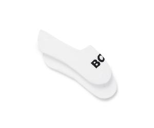 BOSS Füßlinge aus elastischem Baumwoll-Mix im Zweierpack - Style 2P SL Uni Logo CC, 50516402 Weiß 47-48