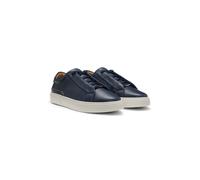 BOSS Gary Ledersneakers mit Veloursleder-Ferse - Style Gary_Tenn_ltel, 50547562 Dunkelblau 40
