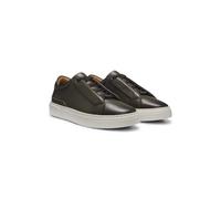 BOSS Gary Sneakers aus gebürstetem Leder mit elastischen Schnürsenkeln - Style Gary_Tenn_buamf, 50546855 Dunkelgrün 44