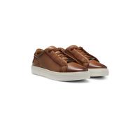 BOSS Gary Sneakers aus gebürstetem Leder mit elastischen Schnürsenkeln - Style Gary_Tenn_buamf, 50546855 Braun 45