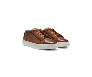BOSS Gary Sneakers aus gebürstetem Leder mit elastischen Schnürsenkeln - Style Gary_Tenn_buamf, 50546855 Braun 39