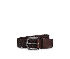 BOSS Geflochtener Ledergürtel - Style Sash-Wn2_Sz35, 50471279 Dunkelbraun 105