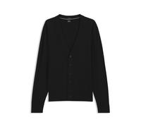BOSS Geknöpfter Cardigan aus extrafeiner Merinowolle - Style H-Mardon, 50571585 Schwarz M