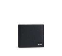BOSS Geldbörse aus genarbtem Leder mit Metall-Logo - Style New Crosstown_4ccC, 50529513 Schwarz ONESI