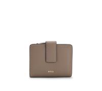 BOSS Geldbörse aus Leder mit Logo-Schriftzug - Style Lenah new Sm Wallet, 50568170 Hellbraun ONESI