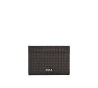 BOSS Geldbörse mit Webmuster - Style Northon_W_Card L, 50578942 Dunkelbraun ONESI