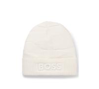 BOSS Gemusterte Kids-Mütze mit Logo-Stickerei - Style J52655/21CT0, J52655 Hellbeige 48