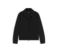 BOSS Gemusterte Relaxed-Fit Jacke aus Woll-Mix - Style H-Charly-264, 50571862 Schwarz 54