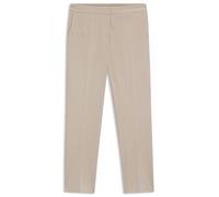 BOSS Gemusterte Slim-Fit Hose aus Performance-Stretch-Jersey - Style Tapria-Crop4, 50555740 Hellbeige 38