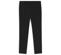 BOSS Gemusterte Slim-Fit Hose aus Schurwolle - Style H-Genius-MM-251, 50537573 Schwarz 58