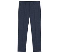 BOSS Gemusterte Slim-Fit Hose aus Stretch-Gewebe - Style H-Genius-253, 50546003 Dunkelblau 48