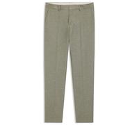 BOSS Gemusterte Slim-Fit Hose aus Stretch-Gewebe - Style H-Genius-253, 50546003 Grün 46