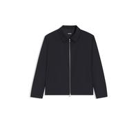 BOSS Gemusterte Slim-Fit Jacke aus elastischer Wolle - Style H-Hanry-Wing-263, 50567500 Dunkelblau 54