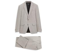 BOSS Gemusterter Slim-Fit Anzug aus italienischer Schurwolle - Style H-Huge-2Pcs-263, 50571950 Hellbraun 48