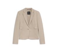 BOSS Gemusterter Slim-Fit Blazer aus Performance-Stretch-Jersey - Style Jia13, 50555741 Hellbeige 42