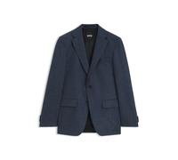 BOSS Gemusterter Slim-Fit Blazer aus Woll-Kaschmir-Mix - Style H-Hutson-263, 50571987 Dunkelblau 44A