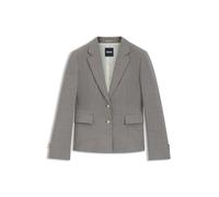 BOSS Gemusterter Slim-Fit Blazer aus Woll-Mix - Style Jia11, 50544333 Grau 40