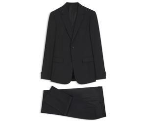 BOSS Gemusterter Slim-Fit-Dreiteiler aus Stretch-Wolle - Style H-Houston-3pcs-264, 50571944 Schwarz 54