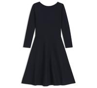 BOSS Gemustertes Kleid aus Stretch-Strick mit U-Boot-Ausschnitt - Style C_Famme_1, 50554774 Dunkelblau L