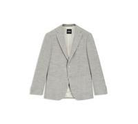 BOSS Gemustertes Regular-Fit Sakko aus elastischem Baumwoll-Mix - Style H-Hutson-2PP-253, 50556910 Beige 44