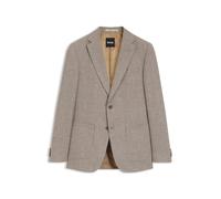 BOSS Gemustertes Slim-Fit Sakko aus Schurwoll-Mix - Style H-Hutson-2PP-263, 50567488 Beige 106